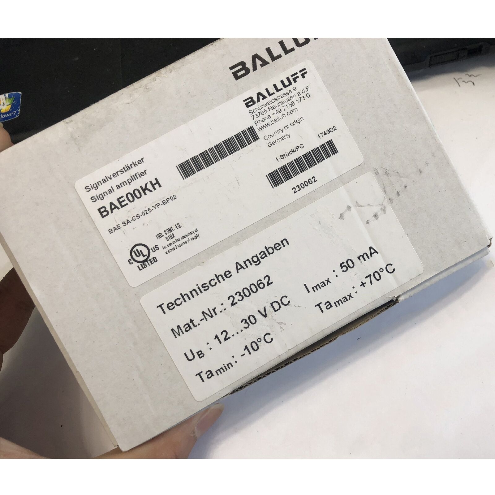 new 1pcs  balluff BAE SA-CS-025-YP-BP02 in box amplifier SHIP