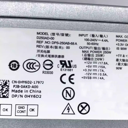 Power Supply for Dell Optiplex 390 3010 990 790 DT D250AD-00 H250AD-00 250W