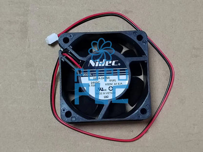 For NIDEC D06A-24TS5 01 Inverter cooling fan DC24V 0.1A 60*60*25mm 2pin~
