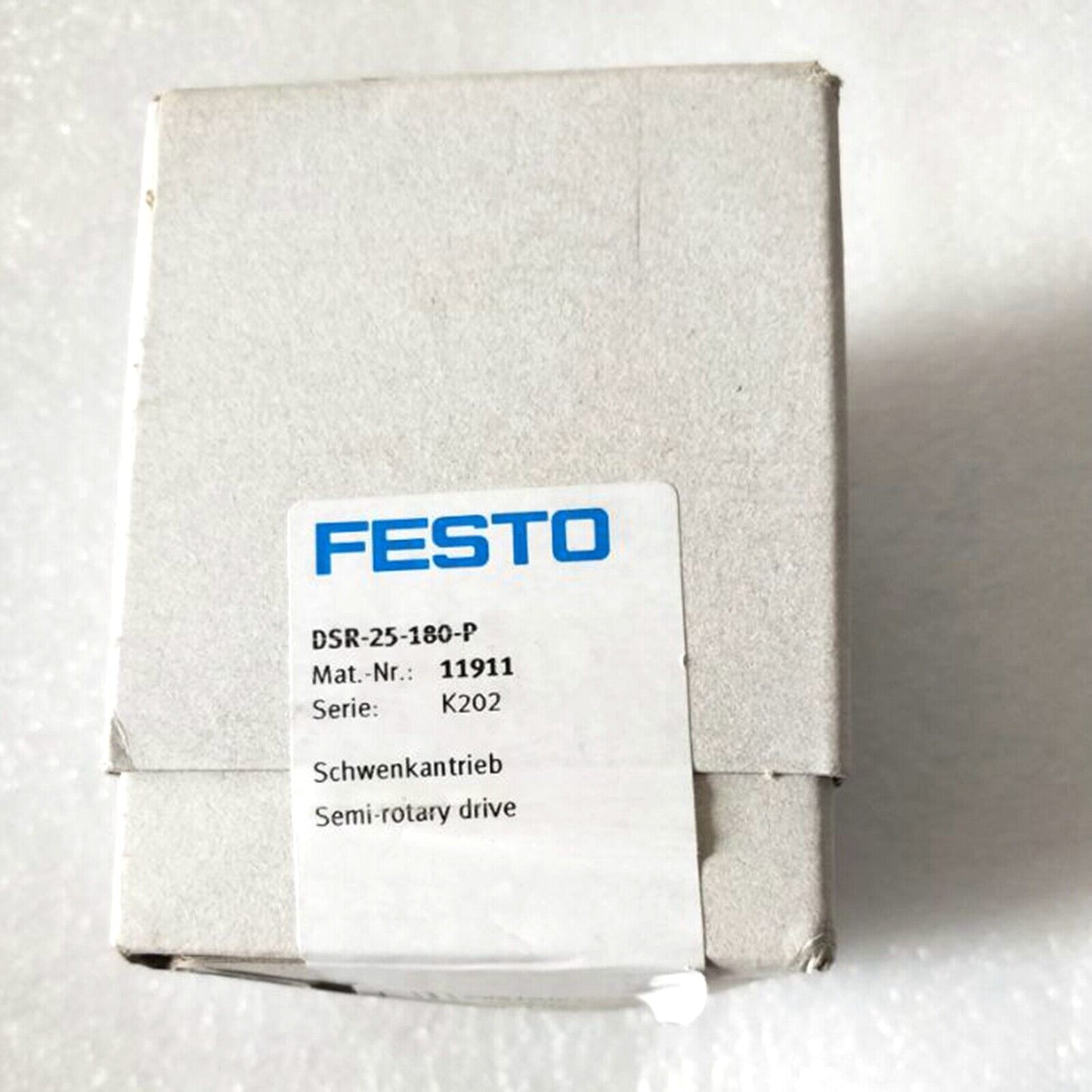 New FESTO DSR-25-180-P 11911 Pneumatic Rotary Drive - FESTO