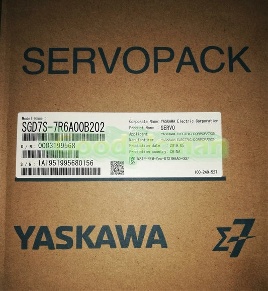 YASKAWA SGD7S-7R6A00B202 AC Servo Drive SGD7S7R6A00B202