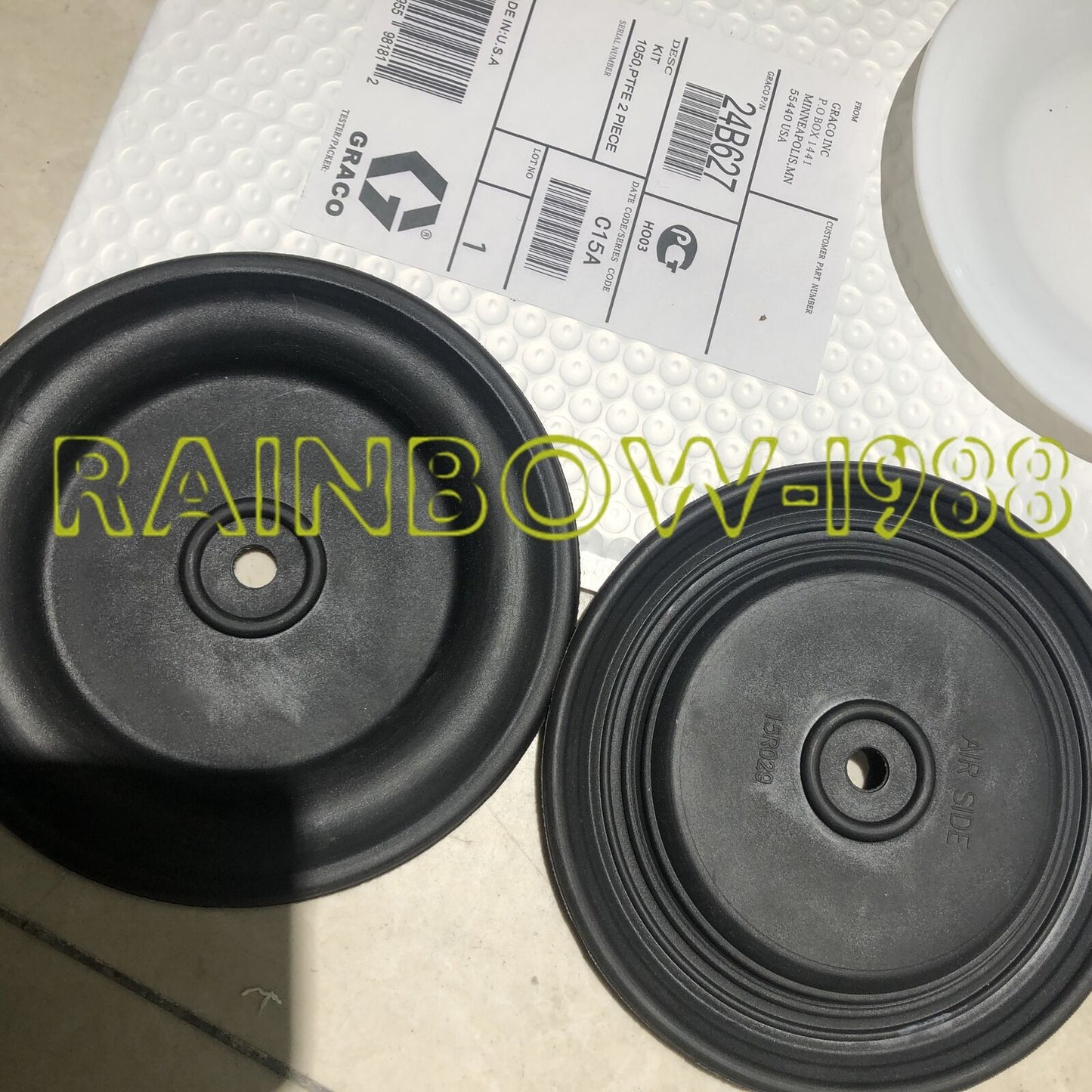 new 4pc/1set replacement 1050 repair kit 24B627 diaphragm 1050 diaphragm pump - PLC INDUSTRY PRODUCT
