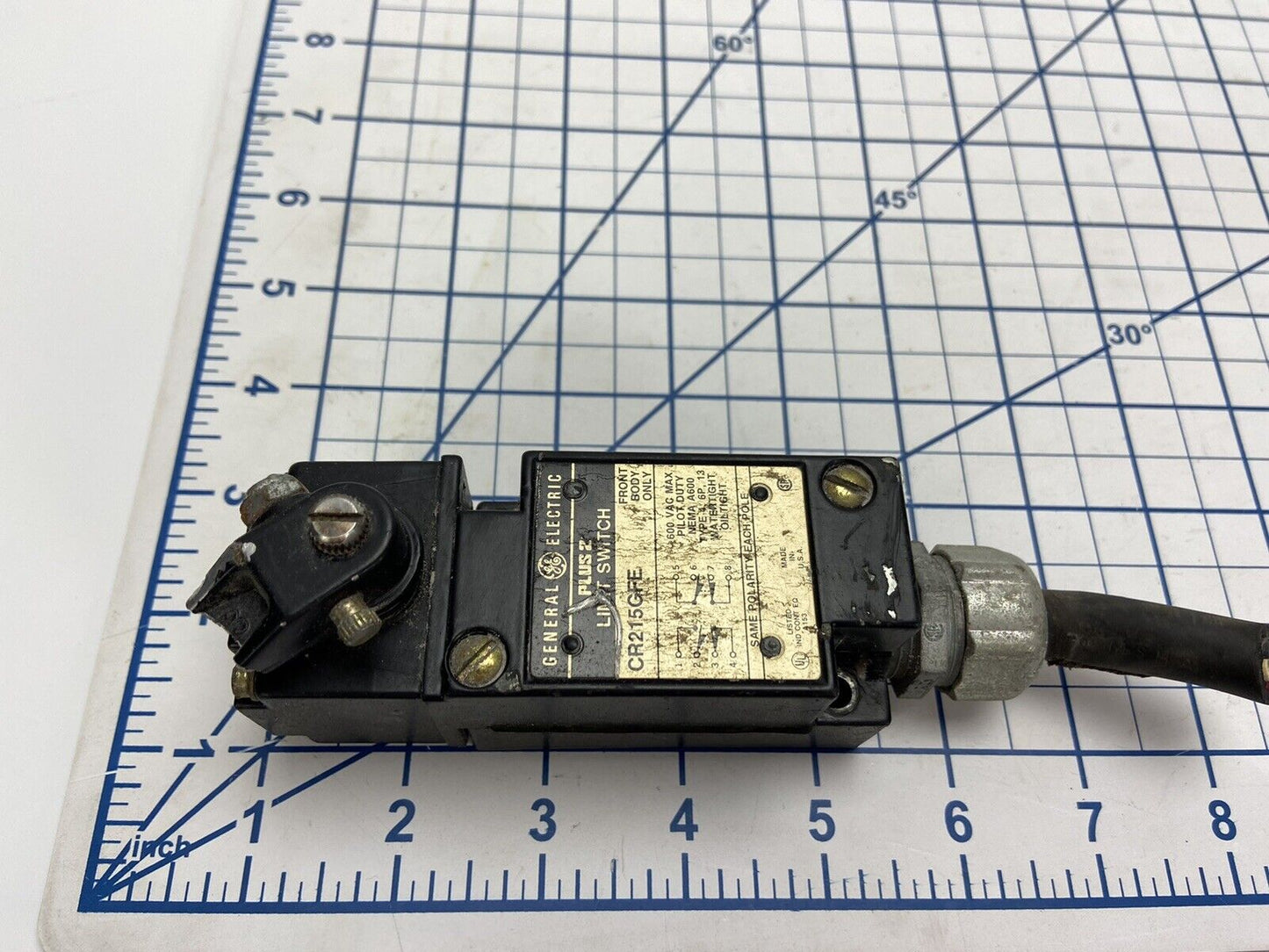 GE General Electrical CR215GFE Limit Switch Body Only - GE CR215GFE Limit Switch Body Only - GE