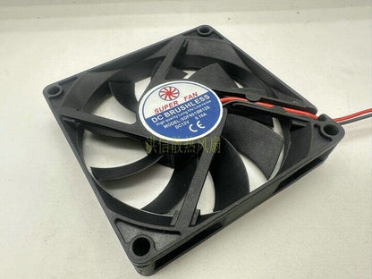new 1 PCS SUPER FAN Fan SDF8015M12S DC12V 0.18A 8CM 80*15MM 2 wire cooling fan - VENDOR NAME