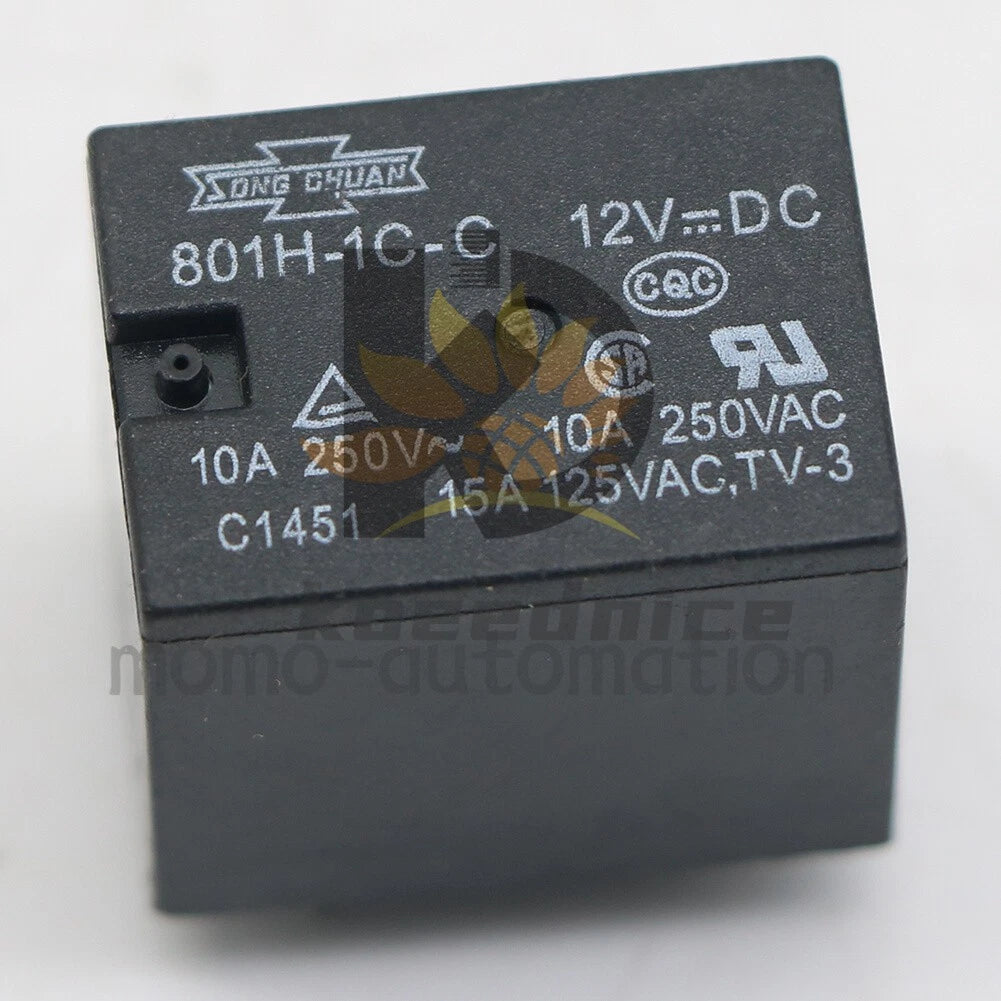 SongChuan 801H-1C-S 12VDC 10A 12VDC Power Relay 5Pins 1PCS #MO