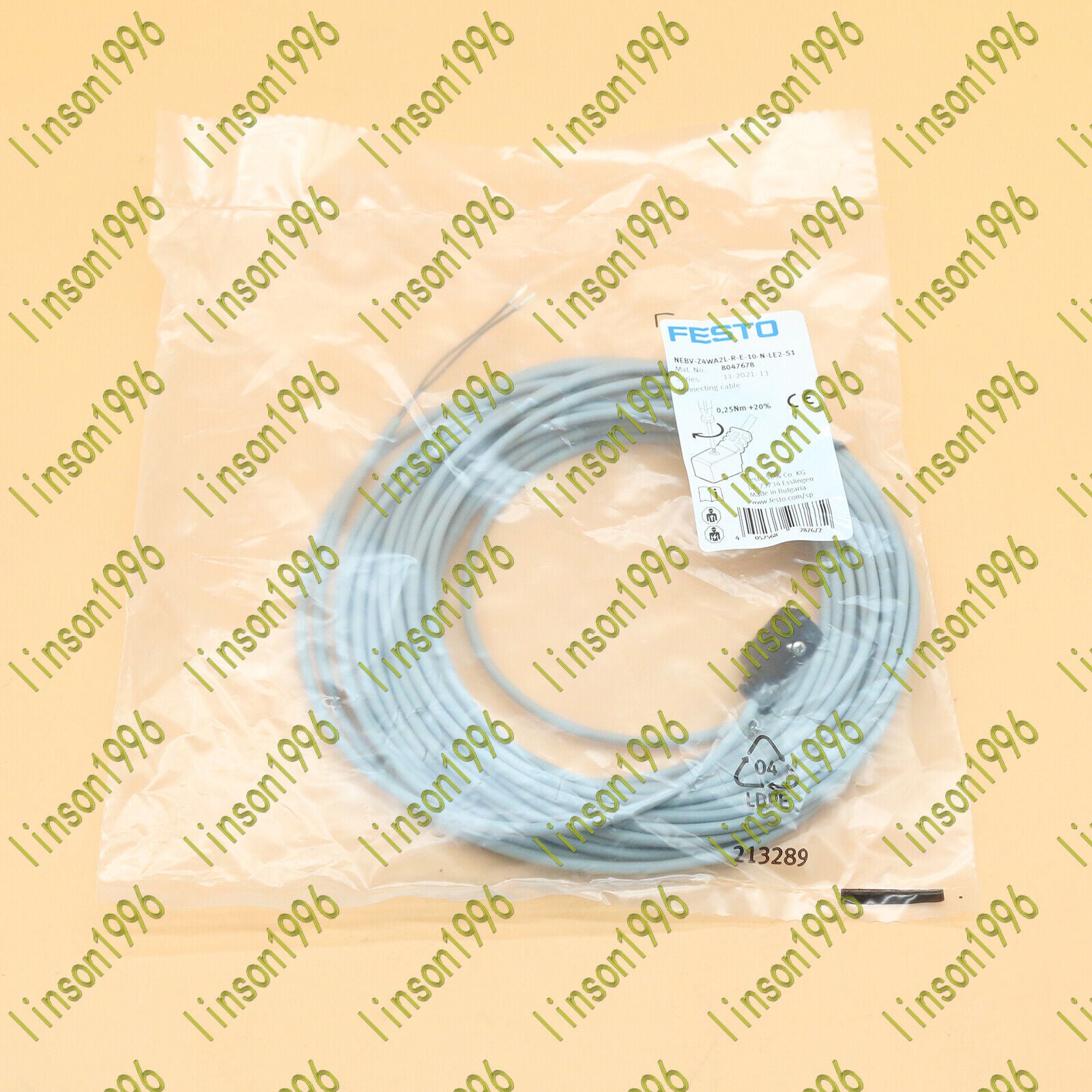 Festo NEBV-Z4WA2L-R-E-10-N-LE2-S1 Connecting Cable Fast Delivery - FESTO