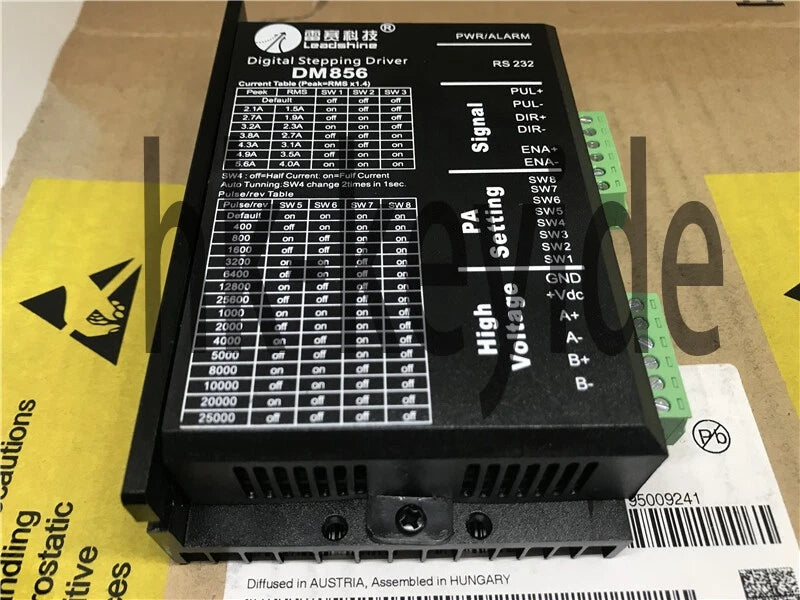 1pcs Leadshine DM856 Stepper Motor Driver +80VDC 0.5A to 5.6A 2/4-phase motors