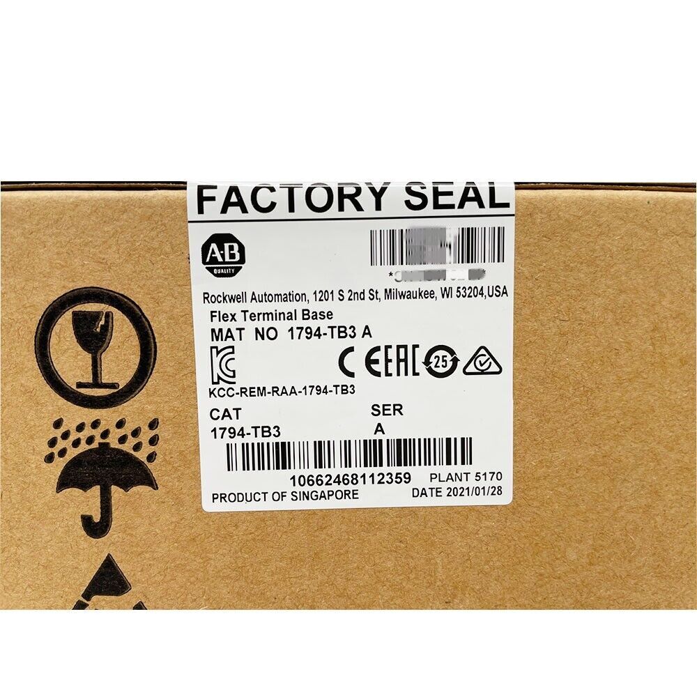 Sealed Allen-Bradley 1794-TB3 Flex Terminal Base Module 1794TB3