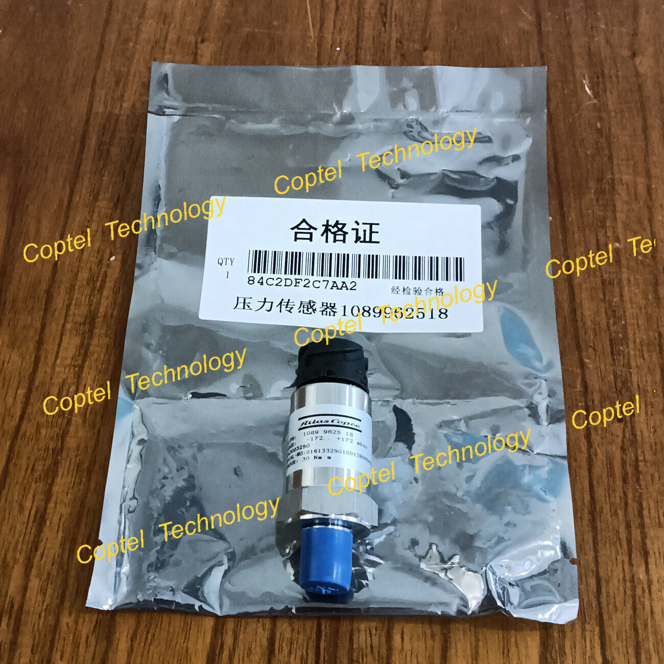 Atlas Air Compressor Pressure Sensor Model 1089-9625-18 - ATLAS