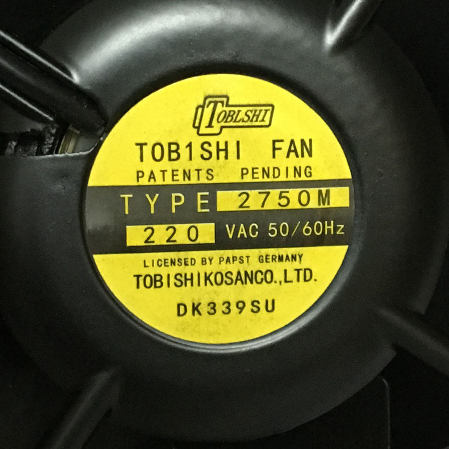 TOBISHI TYPE 2750M 45W 220V 0.3A 160mm Oven Cabinet Cooling Fan - TOBISHI