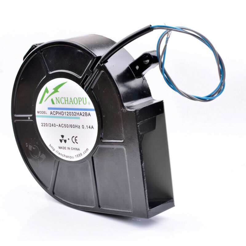new HD12032HA2BA 12cm 220V/240V oven cabinet all metal centrifugal turbo blower - KOEED