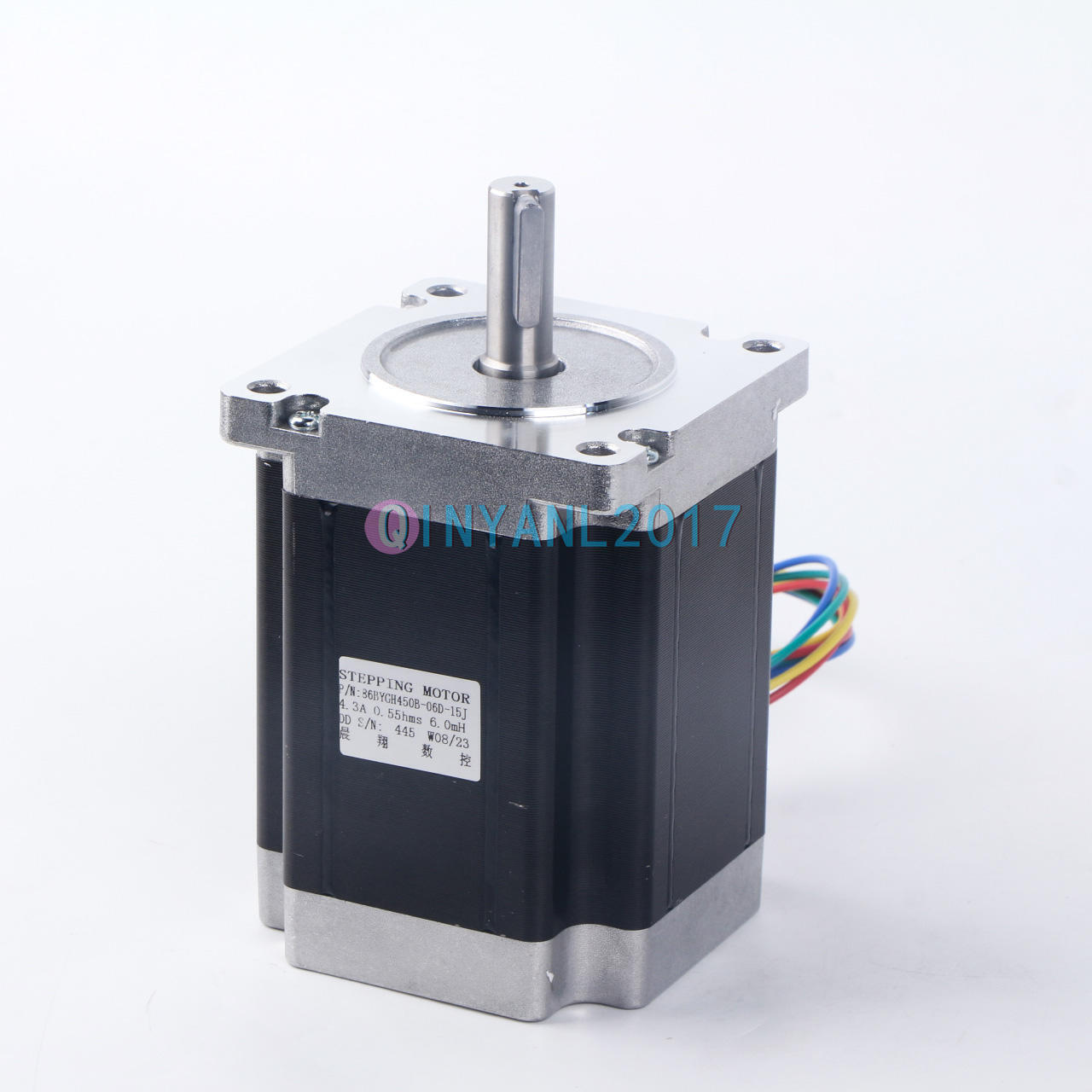 new 2-Ph Stepper Motor 86BYGH450B-06D-15J Shaft 12.7mm with Slot 86BHH114-500A-32E - XYZ MOTOR