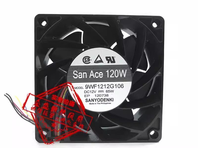 Sanyo 9WF1212G106 DC12V 65W 12CM Large Airflow Cooling Fan