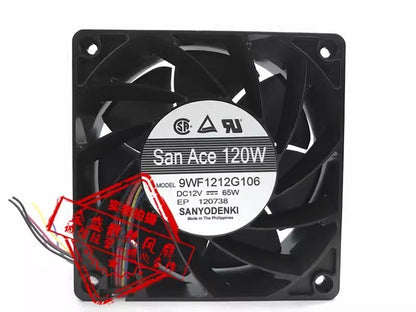 Sanyo 9WF1212G106 DC12V 65W 12CM Large Airflow Cooling Fan