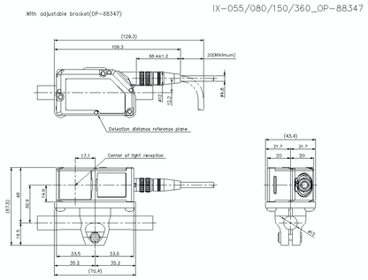 KEYENCE IX-055 Laser Sensor - KEYENCE