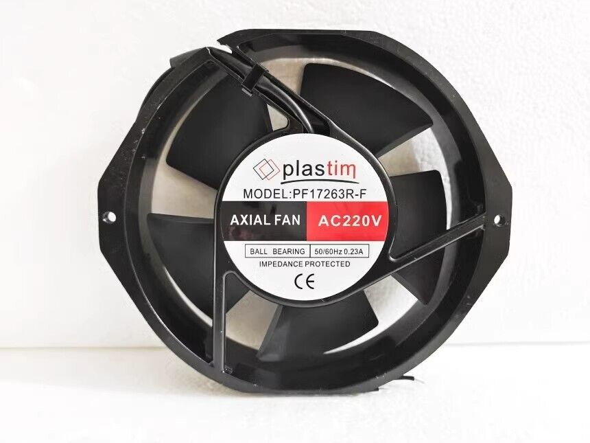 Efficient Cooling Fan for AC220V, 0.23A, 17CM Diameter, Axial Flow Design - PLASTIM