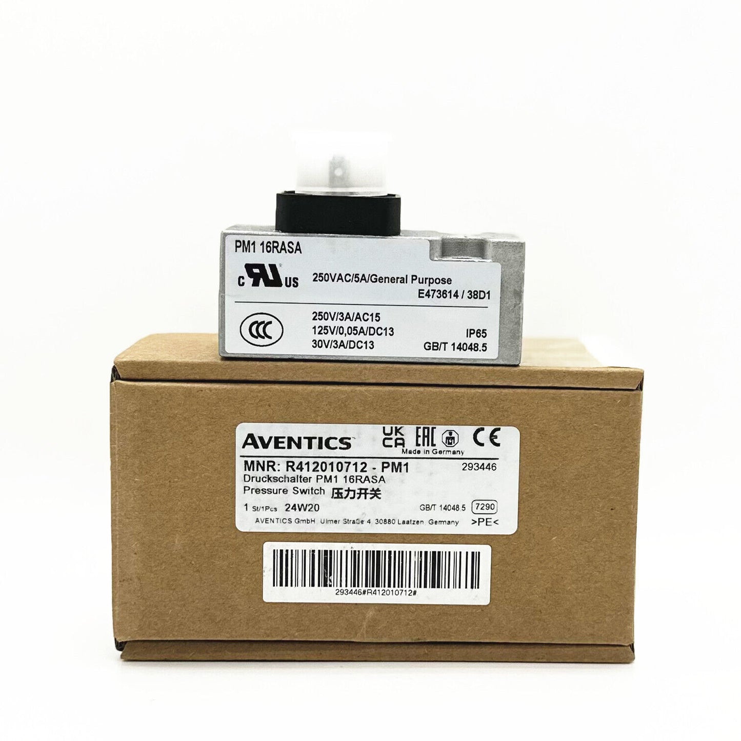 1pcs AVENTICS Pressure Switch R412010712 Series PM1 0.2-16bar