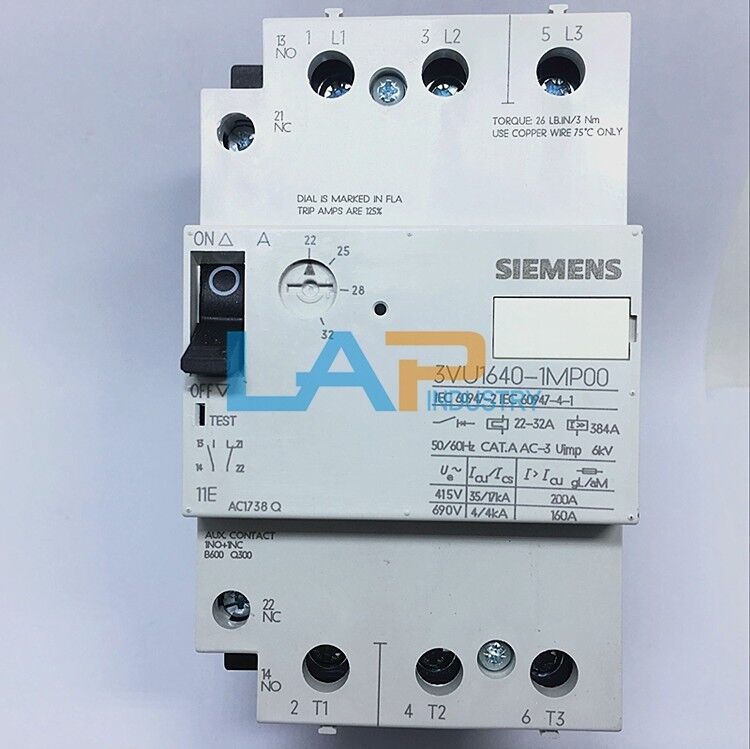 new 1PC  For Siemens Circuit Breaker 3VU1640-1MP00 22-32A