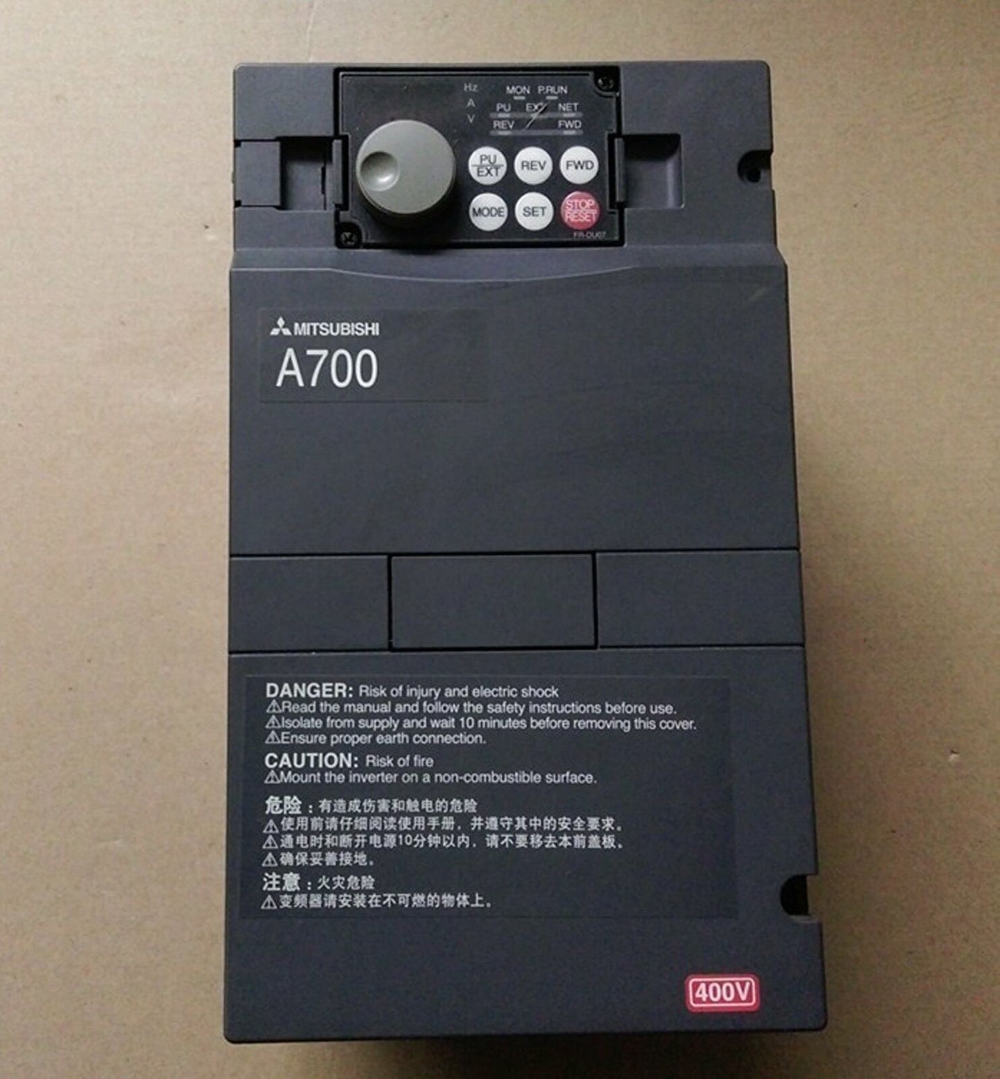 Used Mitsubishi Inverter A700 FR-A740-2.2K-CHT Good Condition - MITSUBISHI