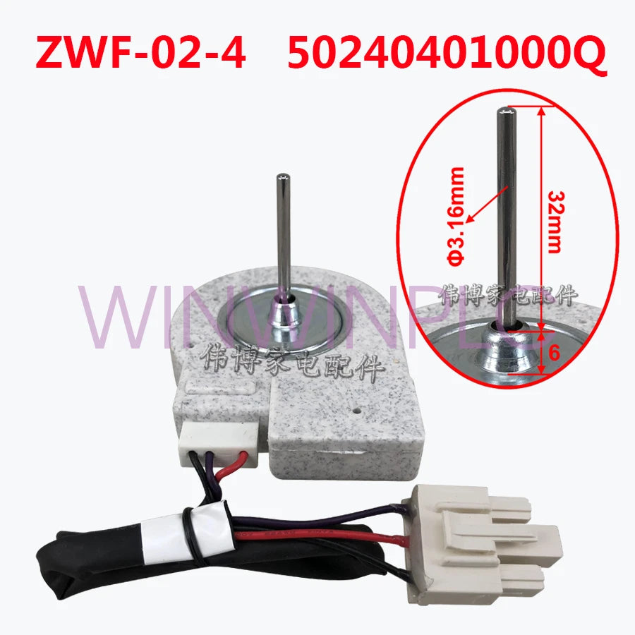 1x ZWF-02-4 DC12V 4W 2100RPM 50240401000Q for Refrigerator Fan Motor