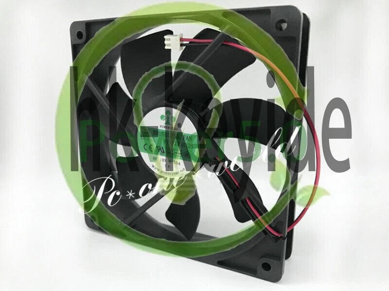 1X PY-1225H12S 12V 0.35A 12CM 12025 2 wire 120mm cooling fan~