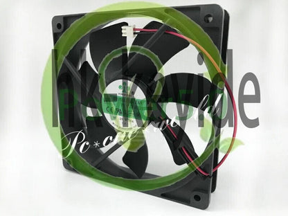 1X PY-1225H12S 12V 0.35A 12CM 12025 2 wire 120mm cooling fan~