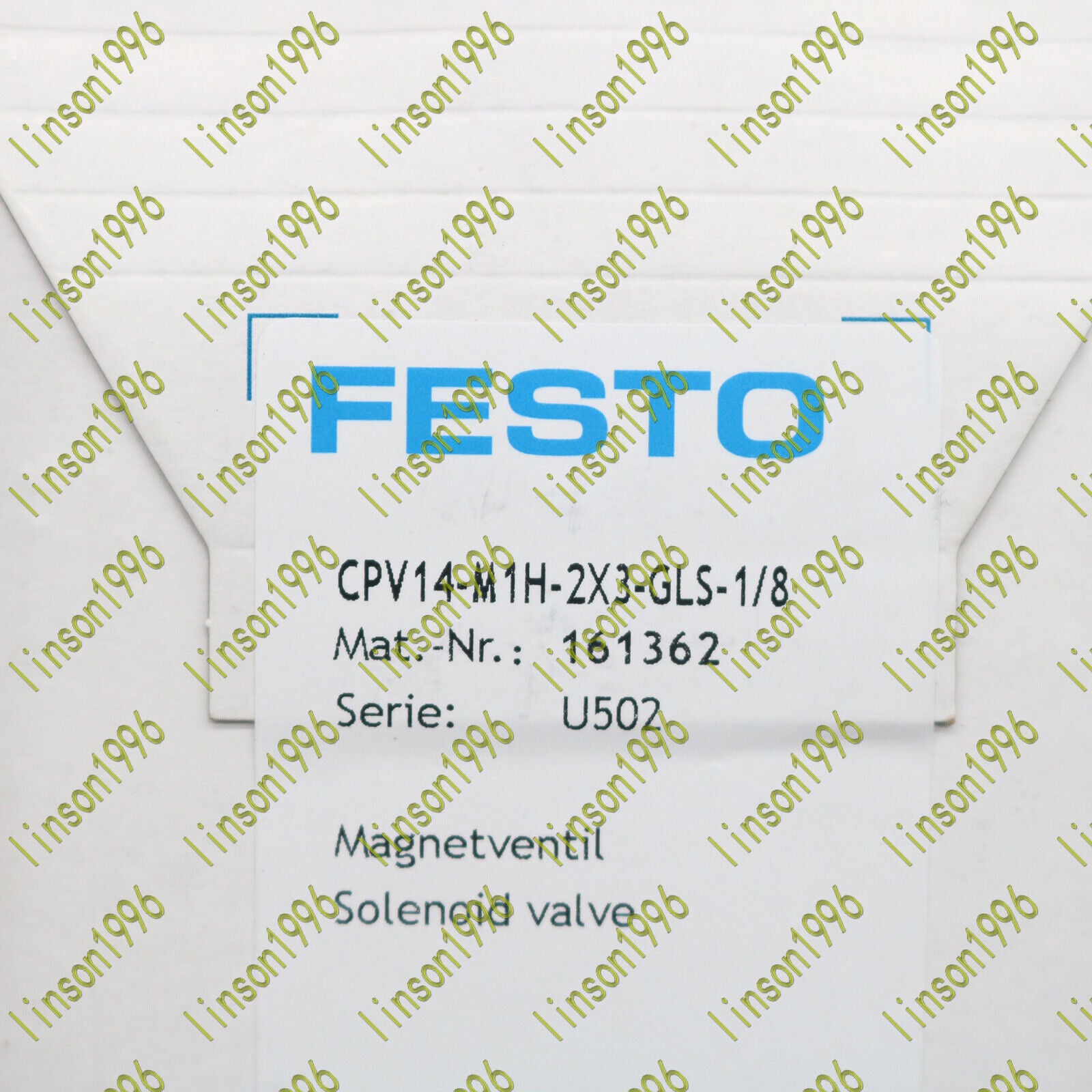 Festo 161362 Solenoid Valve CPV14-M1H-2X3-GLS-1/8 Fast - FESTO