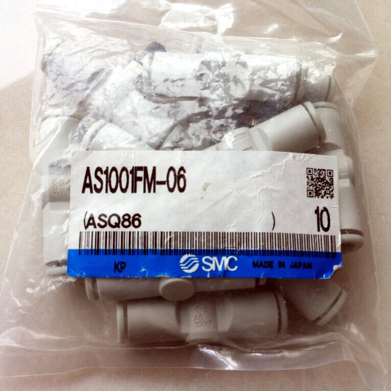 10 Piece Set SMC Throttle valve AS1001FM-06 - SMC