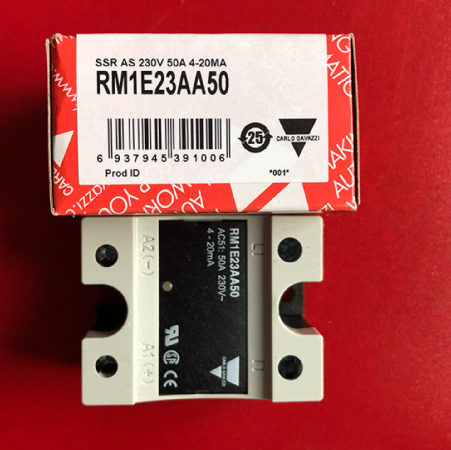 CARLO GAVAZZI RM1E23AA50 Solid-State Relay 50A 230V 4-20mA - CARLO GAVAZZI