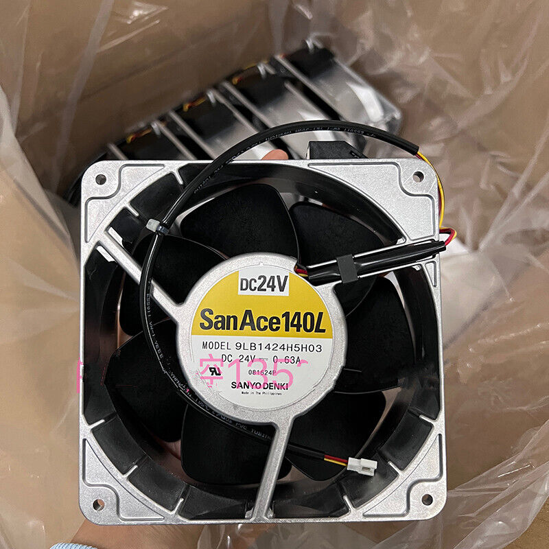 new 1pcs Sanyo 9LB1424H5H03 14050 24V 0.63A 14CM Inverter Cooling Fan - SANYO