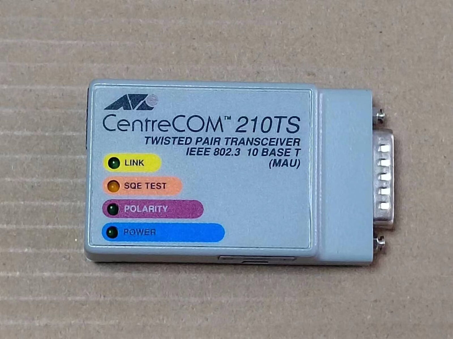 used Cisco entreCOM ETHERNET TRANSCEIVER RJ45 to AUI converter 210TS