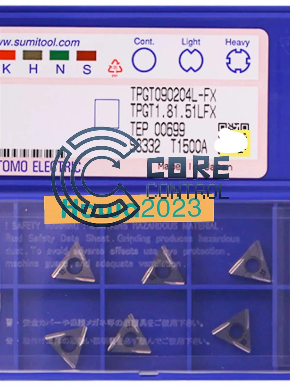 10Pcs/box SUMITOMO TPGT090204L-FX T1500A Turning Blade Carbide Inserts