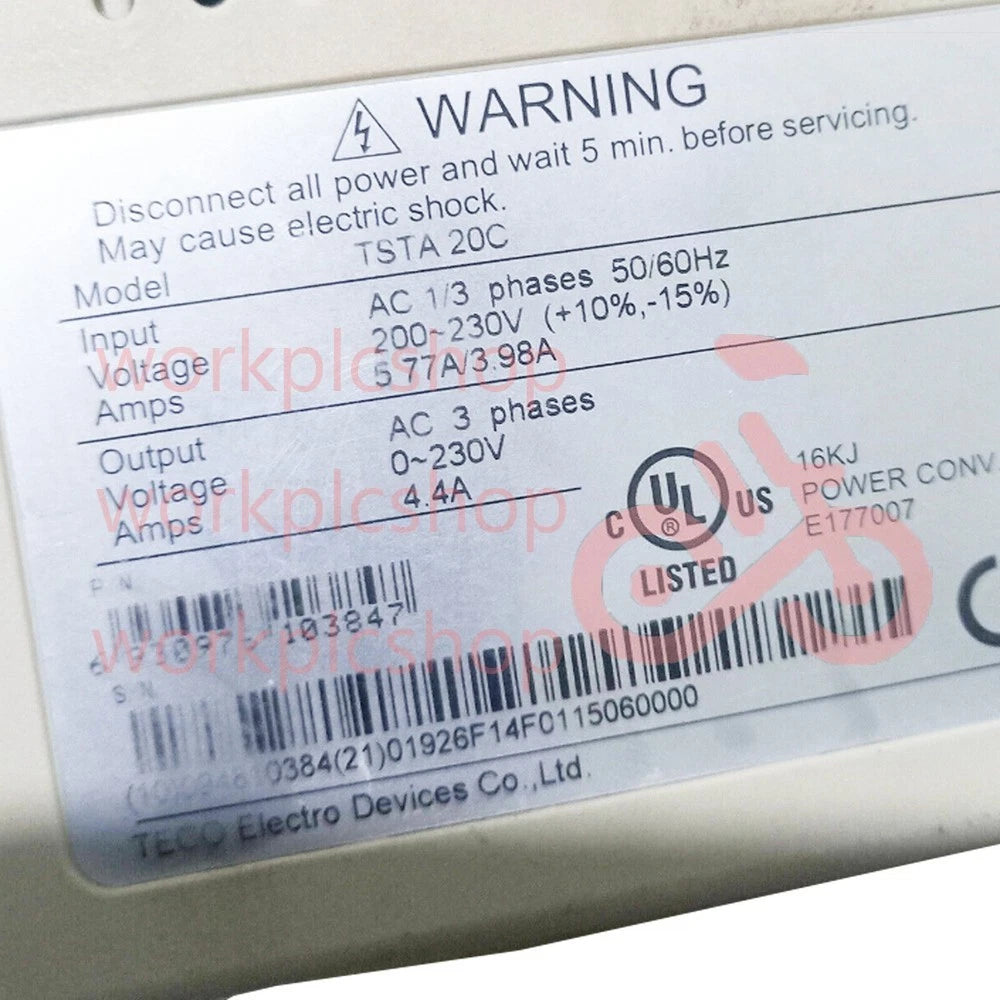 1PC TECO Servo Drives TST A20C TSTA20C Tested