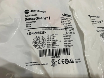 New Allen-Bradley 440N-Z21S26H SensaGuard 18mm Switch - ALLEN-BRADLEY