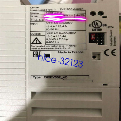 Lenze E82EV552K4C Frequency Inverter - High-Quality Power Solution - LENZE