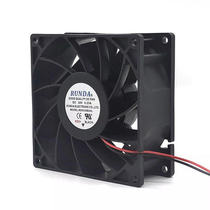 RUNDA RD9238B24L DC24V 0.23A 2-Wire Inverter Cooling Fan