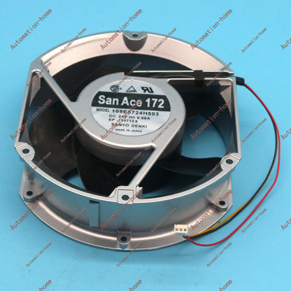 1Pc SANYO ORIGIANL Axial flow fan 109E5724H503 24V 0.58A 172x150x51mm - SANYO