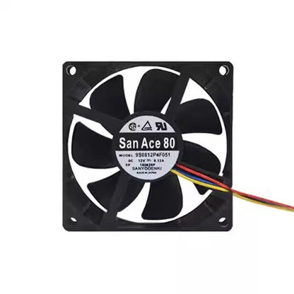 Sanyo 9S0812P4F051 8025 DC12V 0.13A 8CM 4-Wire PWM Silent Cooling Fan