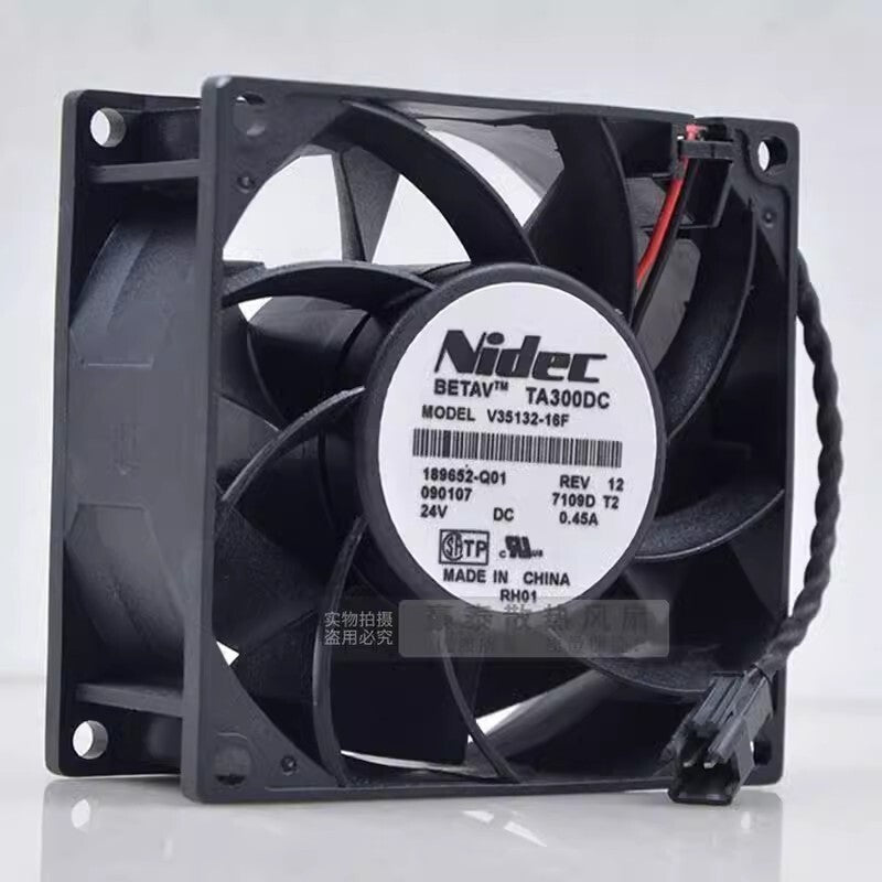 Nidec V35132-16F 8038 DC24V 0.45A 8CM 2-Pin Inverter Cooling Fan