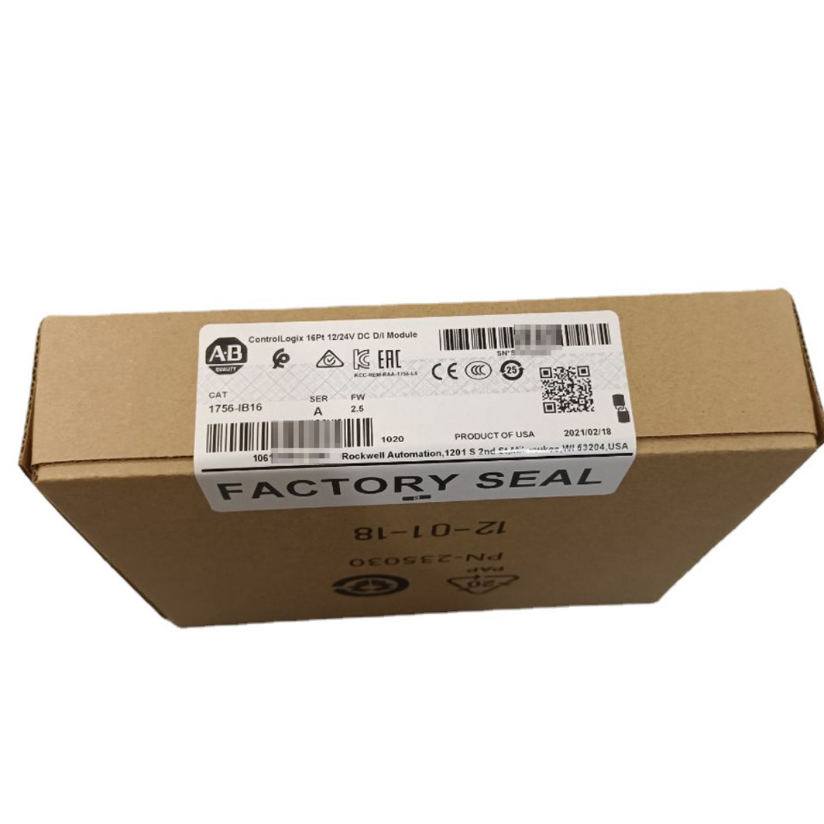 Factory Sealed AB 1756-IB16 SER A ControlLogix 16 Pt DC Module - AB