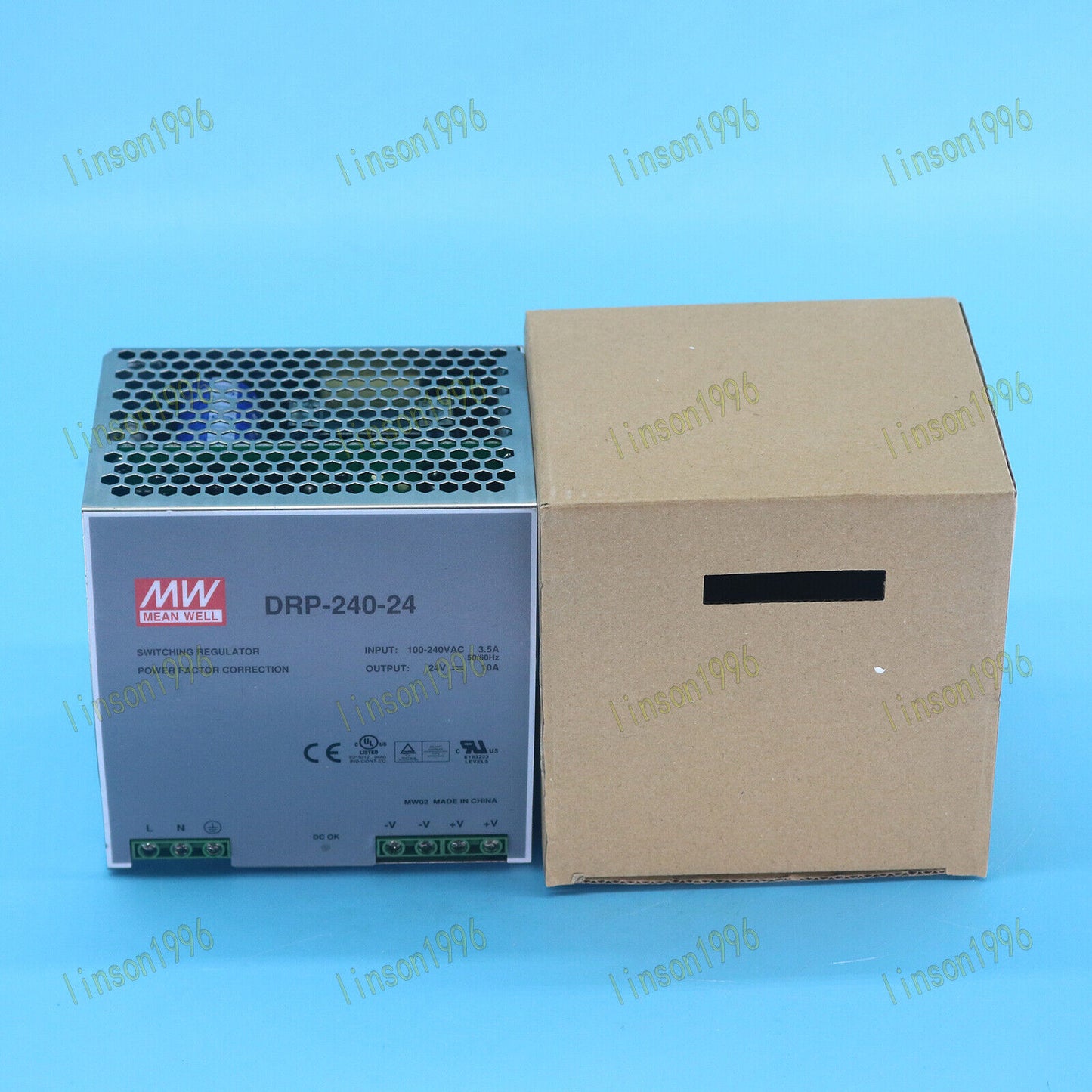 MEAN WELL DRP-240-24 24V 10A Power Supply SIP - MEAN WELL