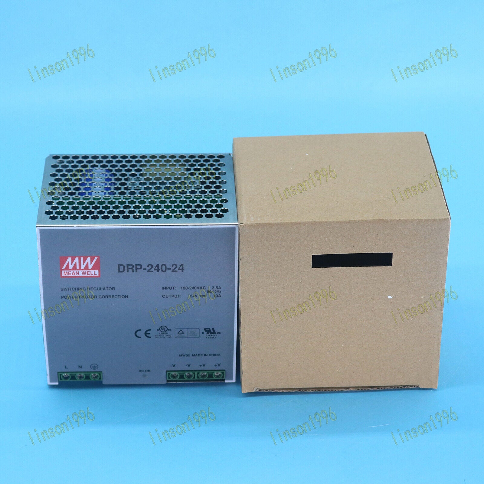 MEAN WELL DRP-240-24 24V 10A Power Supply SIP - MEAN WELL