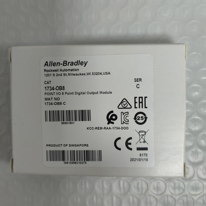 Allen-Bradley 1734-OB8 SER C POINT Digital Output Module 2022 Factory Sealed - ALLEN-BRADLEY