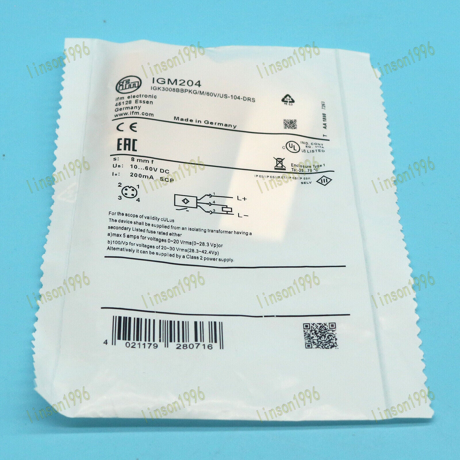 New IGM204 Proximity Switch Ship for IFM - IFM