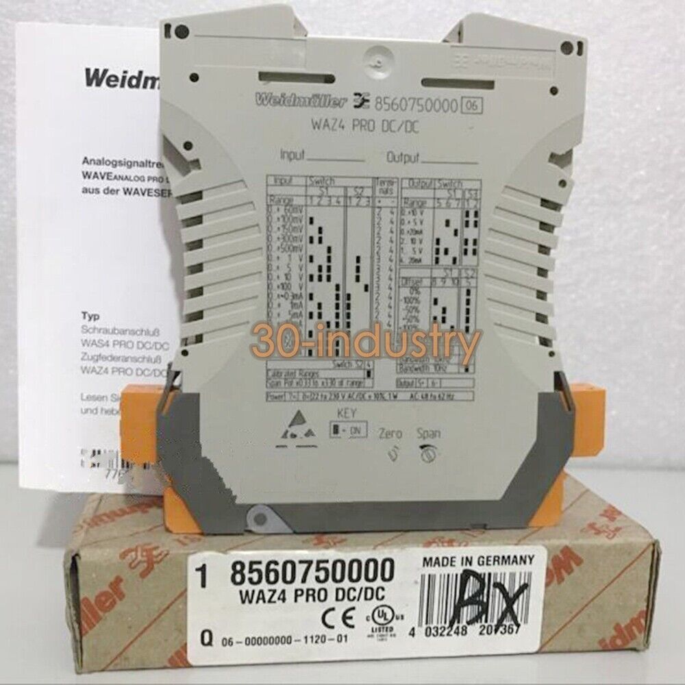 1PCS New For Weidmuller Analog signal isolator 8560750000 WAZ4 PRO DC/DC - KOEED