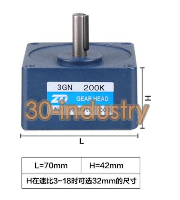1PCS FOR ZD 3GN 40/50/60/75/90/100/120/150/200/250/300/500K Gear Reducer Motor - ZD