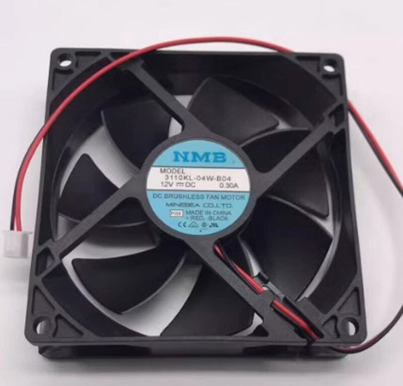 NMB 311KL-04W-B04 9025 DC12V 0.3A 9CM 2-Wire Silent Cooling Fan