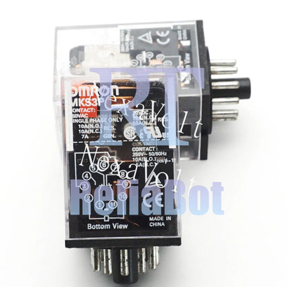 Omron MKS3P AC220V 220VAC Intermediate Relay 10A 11 Pins x 1PC
