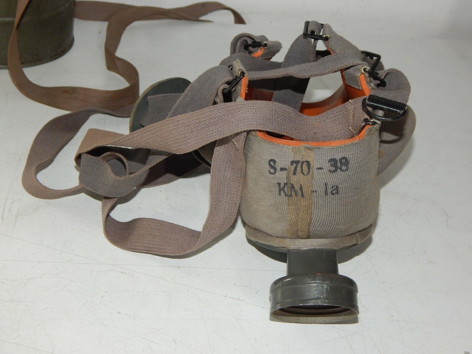 used  KUDRNAC gas mask KM-1a 1938 WW2 WWII koeed