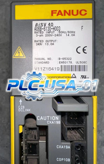 1PCS Fanuc A06B-6130-H003 Servo Amplifier A06B-6130-H003 Fast shipping